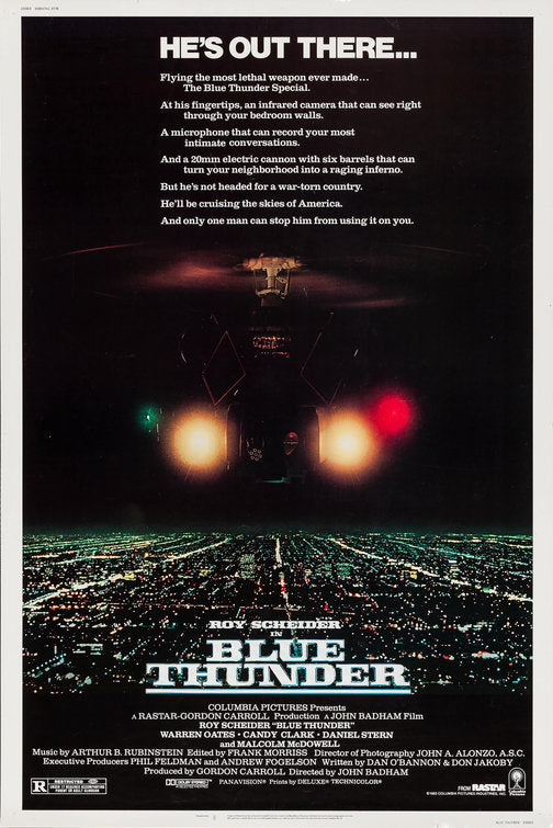 the movie poster: Blue Thunder (1983)