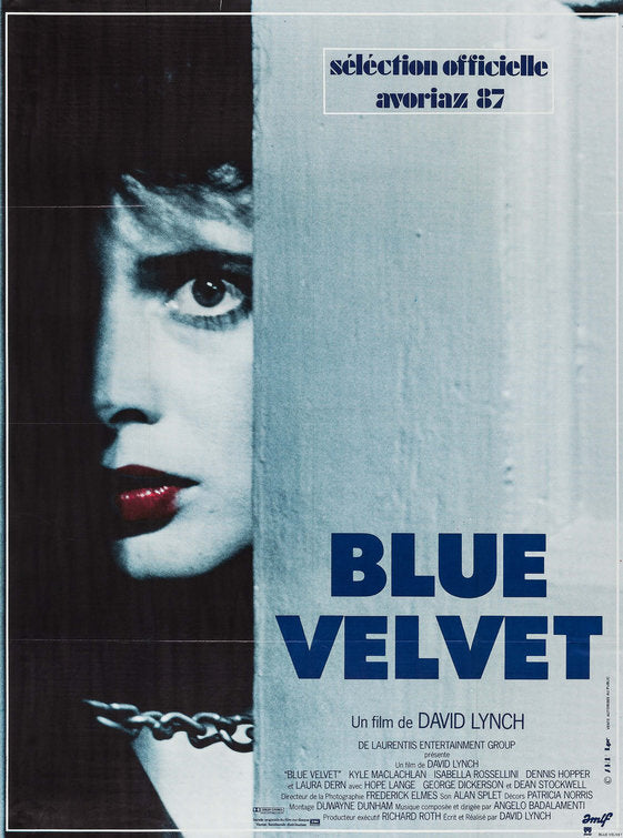 the movie poster: Blue Velvet (1986) ver1