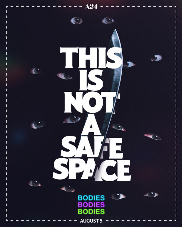 1000 piece jigsaw puzzle for the movie poster: Bodies Bodies Bodies (2022)
