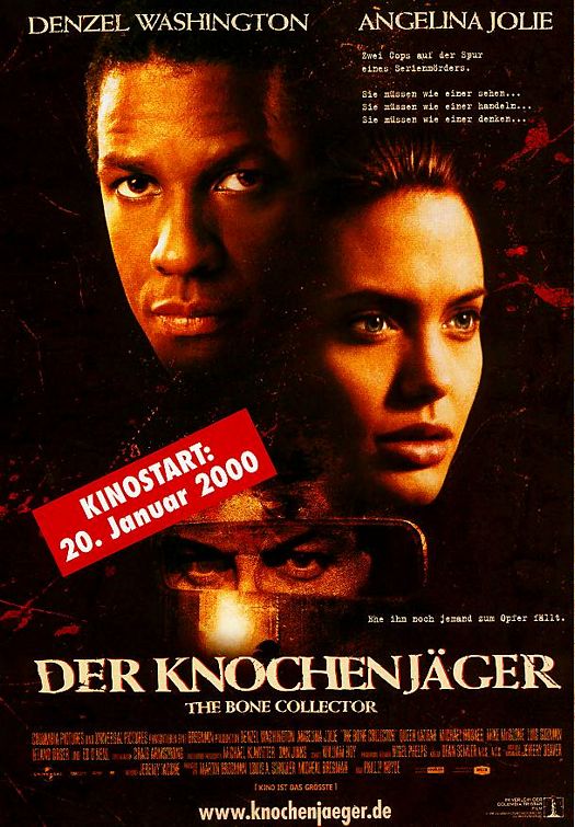 the movie poster: The Bone Collector (1999) ver2