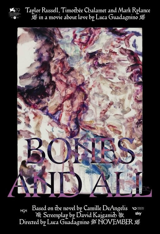 1000 piece jigsaw puzzle for the movie poster: Bones and All (2022)