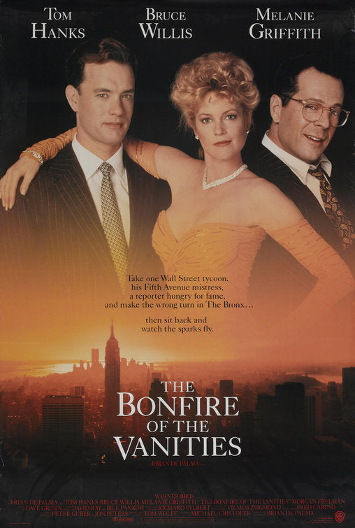 the movie poster: The Bonfire of the Vanities (1990)
