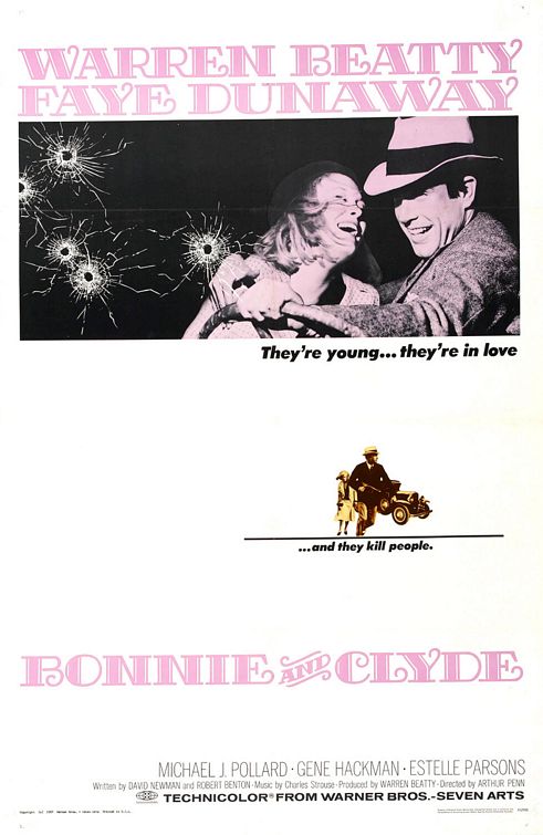 the movie poster: Bonnie and Clyde (1967)