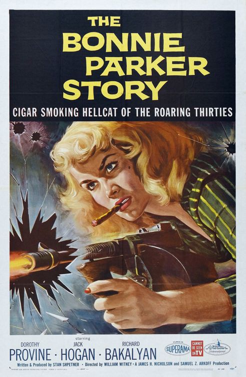 the movie poster: The Bonnie Parker Story (1958)