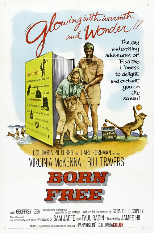 the movie poster: Born Free (1966)