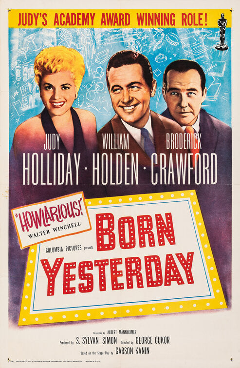 1000 piece jigsaw puzzle for the movie poster: Born Yesterday (1950)
