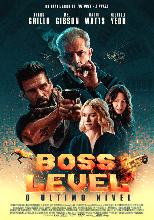 1000 piece jigsaw puzzle for the movie poster: Boss Level (2021)