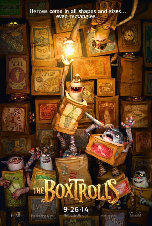 1000 piece jigsaw puzzle for the movie poster: The Boxtrolls (2014)