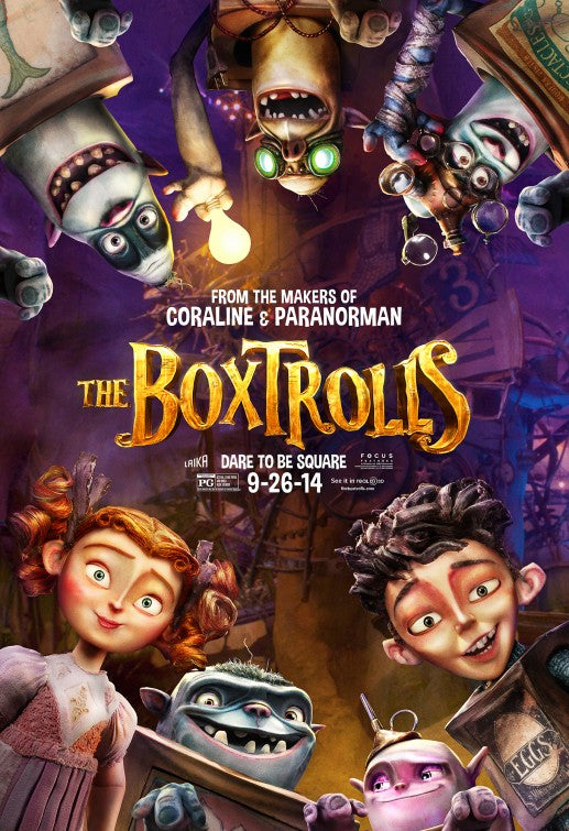 1000 piece jigsaw puzzle for the movie poster: The Boxtrolls (2014) ver14