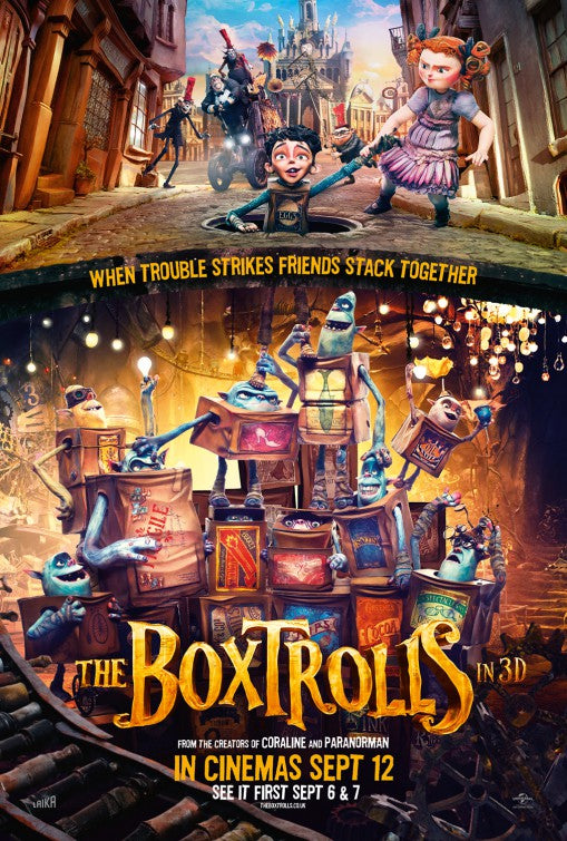 1000 piece jigsaw puzzle for the movie poster: The Boxtrolls (2014) ver9
