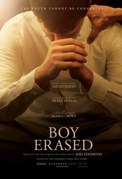 1000 piece jigsaw puzzle for the movie poster: Boy Erased (2018)