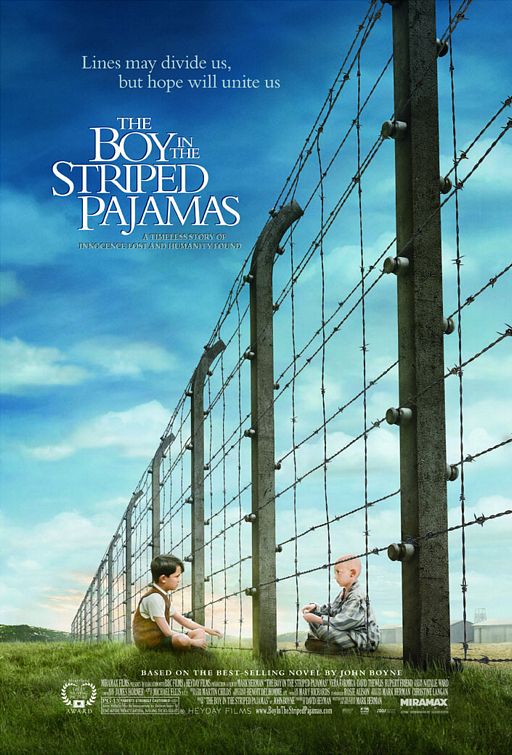 the movie poster: The Boy in the Striped Pajamas (2008)