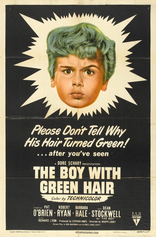 the movie poster: The Boy with Green Hair (1948)