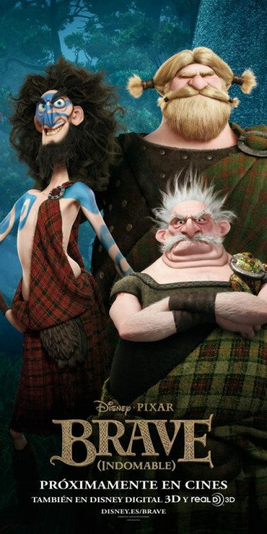 1000 piece jigsaw puzzle for the movie poster: Brave (2012) ver11