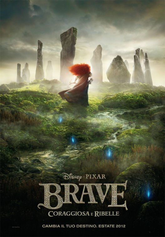 1000 piece jigsaw puzzle for the movie poster: Brave (2012) ver2