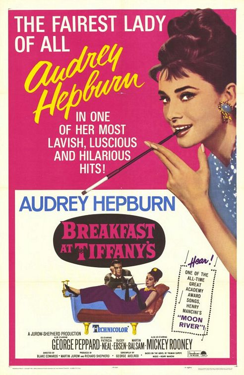 the movie poster: Breakfast at Tiffany's (1961) ver2