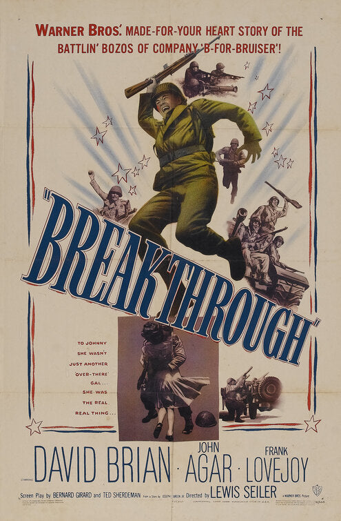 1000 piece jigsaw puzzle for the movie poster: Breakthrough (1950)