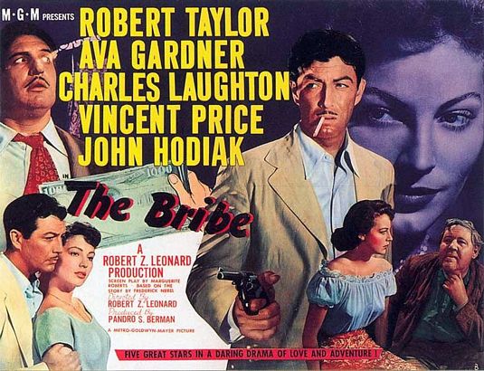 the movie poster: The Bribe (1949) ver2