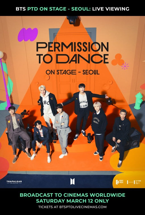 1000 piece jigsaw puzzle for the movie poster: BTS Permission to Dance on Stage - Seoul: Live Viewing (2022)