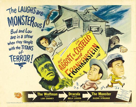 the movie poster: Bud Abbott Lou Costello Meet Frankenstein (1948) ver3