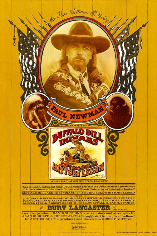 the movie poster: Buffalo Bill and the Indians, or Sitting Bull's History Lesson (1976) ver2