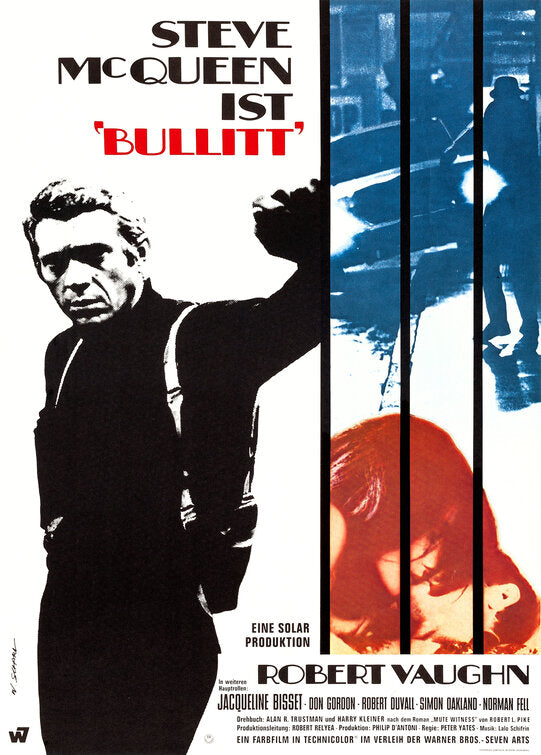 1000 piece jigsaw puzzle for the movie poster: Bullitt (1968) ver16