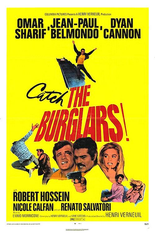 the movie poster: The Burglars (1972)