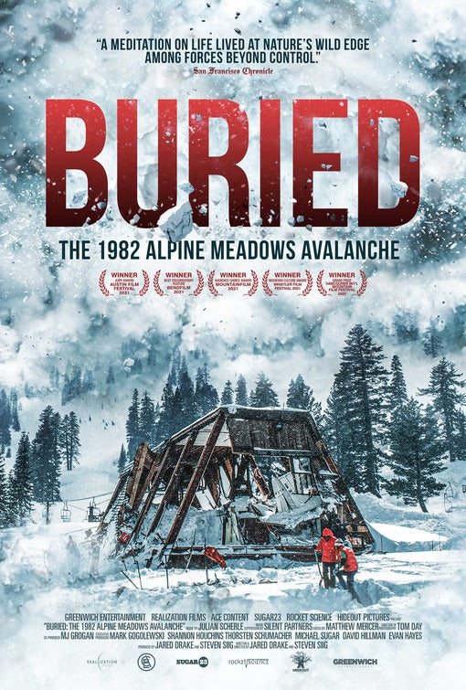 1000 piece jigsaw puzzle for the movie poster: Buried: The 1982 Alpine Meadows Avalanche (2022)