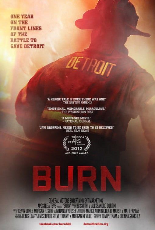 1000 piece jigsaw puzzle for the movie poster: Burn (2012)