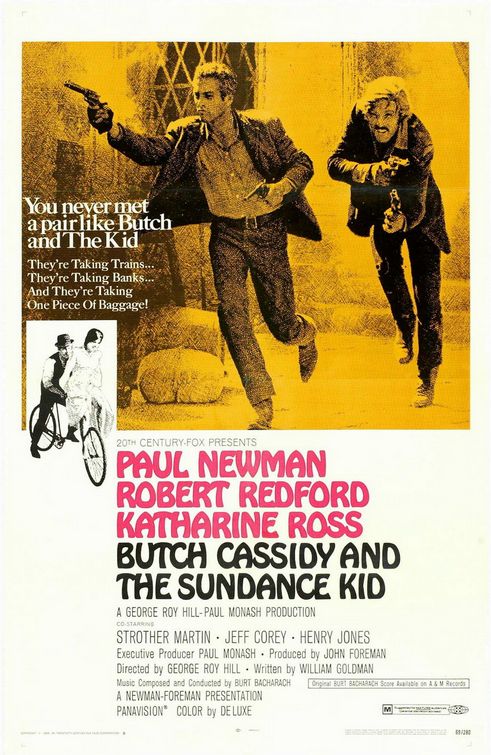 the movie poster: Butch Cassidy and the Sundance Kid (1969) ver2