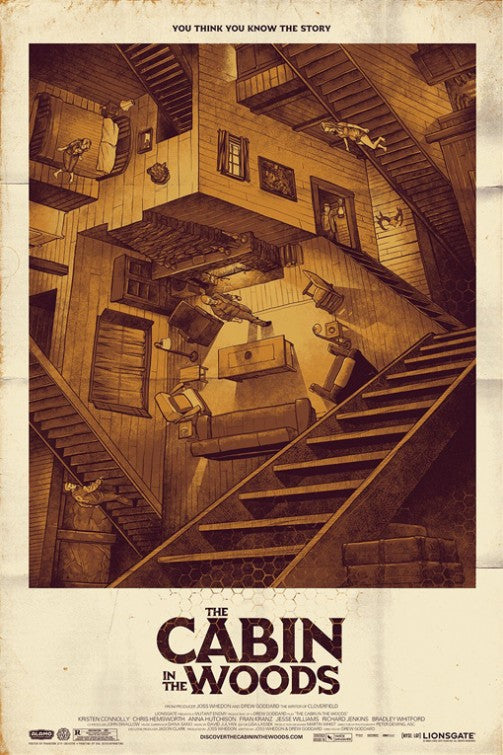 1000 piece jigsaw puzzle for the movie poster: The Cabin in the Woods (2012) ver6