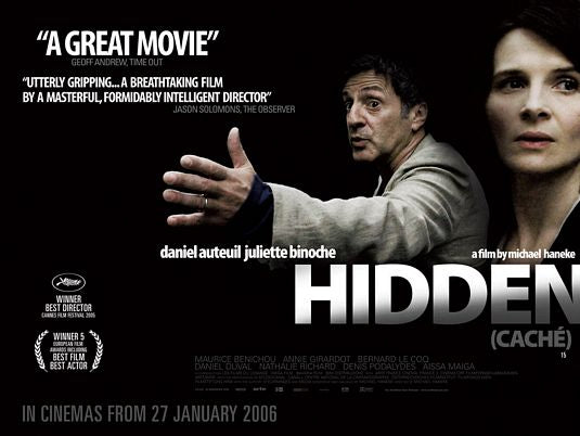 the movie poster: Cache (aka Hidden) (2005) ver2