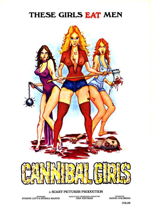 the movie poster: Cannibal Girls (1973)