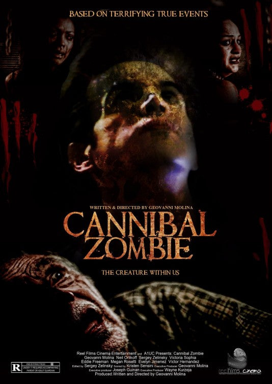 1000 piece jigsaw puzzle for the movie poster: Cannibal Zombie (2013)