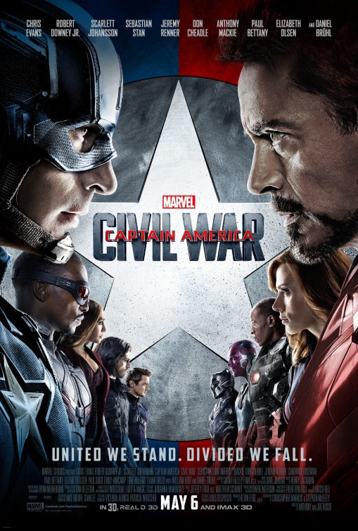 1000 piece jigsaw puzzle for the movie poster: Captain America: Civil War (2016) ver15