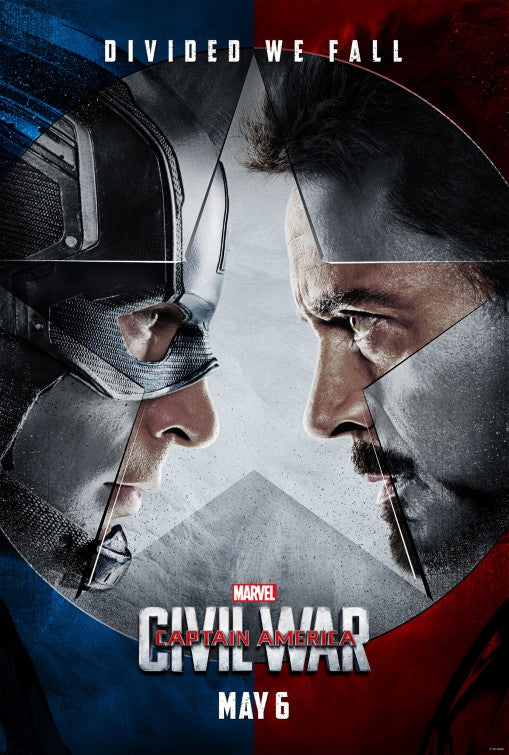 1000 piece jigsaw puzzle for the movie poster: Captain America: Civil War (2016) ver2