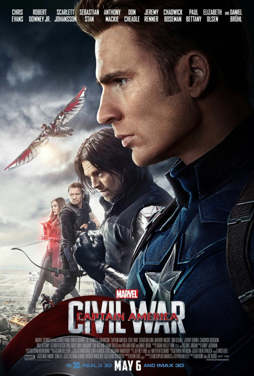 1000 piece jigsaw puzzle for the movie poster: Captain America: Civil War (2016) ver39