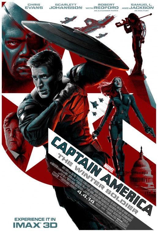 1000 piece jigsaw puzzle for the movie poster: Captain America: The Winter Soldier (2014) ver20
