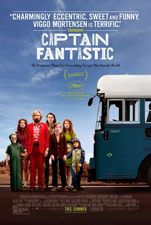 1000 piece jigsaw puzzle for the movie poster: Captain Fantastic (2016)