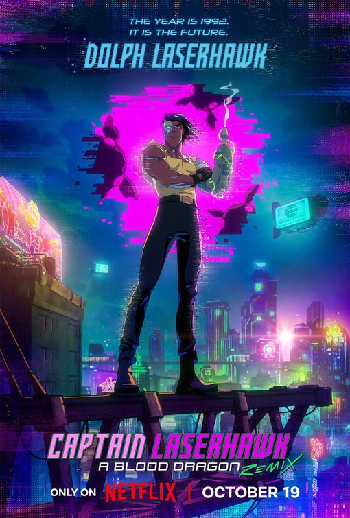 1000 piece jigsaw puzzle for tv poster: Captain Laserhawk: A Blood Dragon Remix, ver2