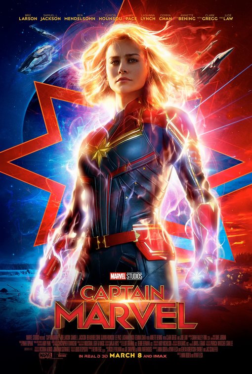 1000 piece jigsaw puzzle for the movie poster: Captain Marvel (2019) ver2