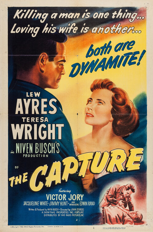 1000 piece jigsaw puzzle for the movie poster: The Capture (1950)