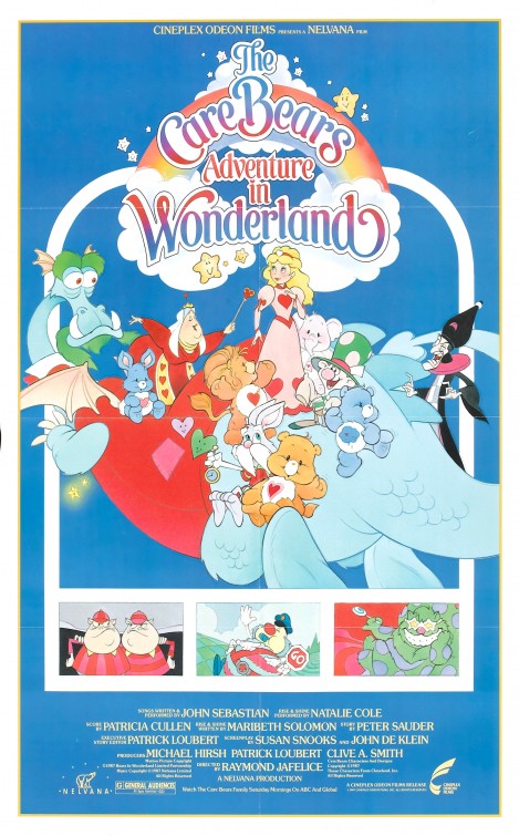 1000 piece jigsaw puzzle for the movie poster: The Care Bears Adventure in Wonderland (1987)