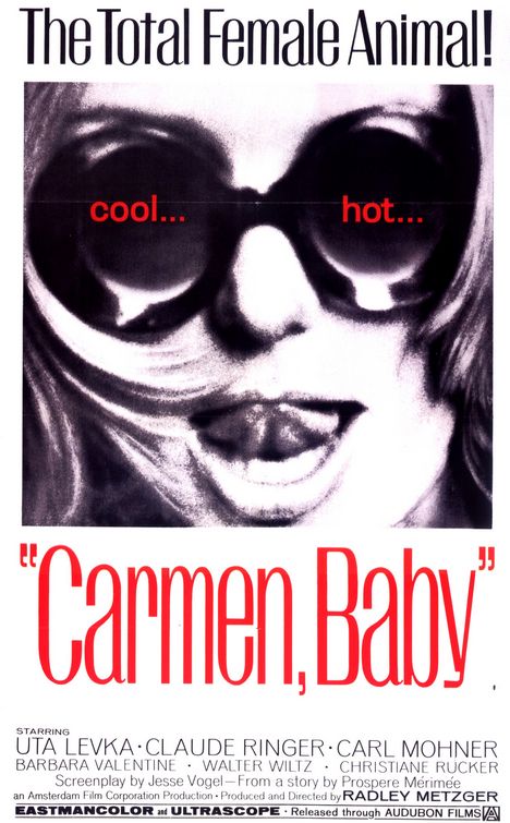 the movie poster: Carmen, Baby (1967)