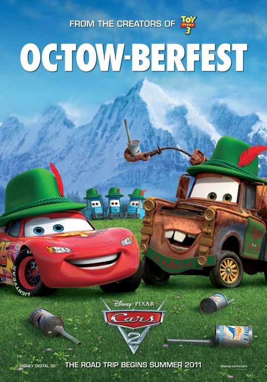 1000 piece jigsaw puzzle for the movie poster: Cars 2 (2011) ver10