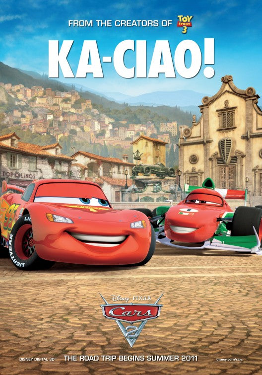 1000 piece jigsaw puzzle for the movie poster: Cars 2 (2011) ver11