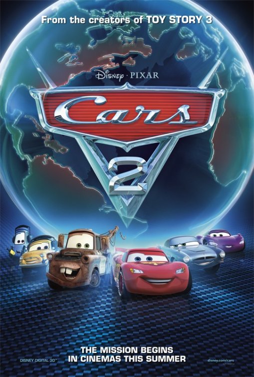 1000 piece jigsaw puzzle for the movie poster: Cars 2 (2011) ver3