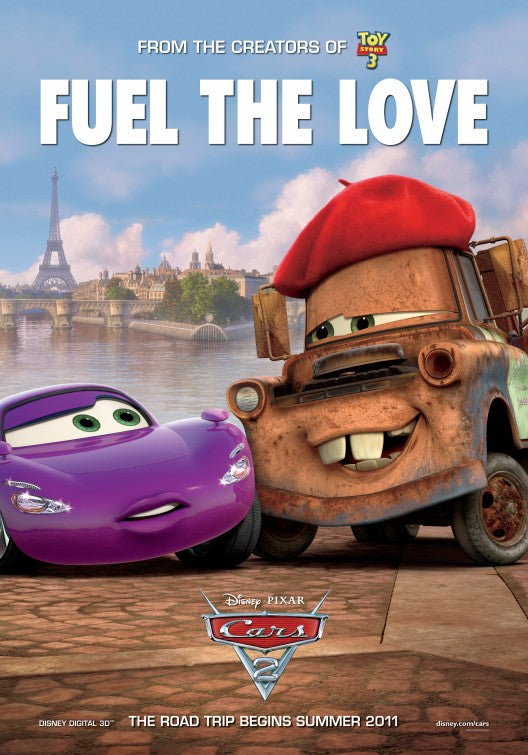 1000 piece jigsaw puzzle for the movie poster: Cars 2 (2011) ver9
