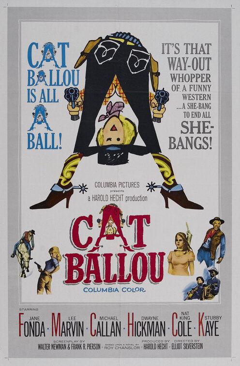 1000 piece jigsaw puzzle for the movie poster: Cat Ballou (1965)