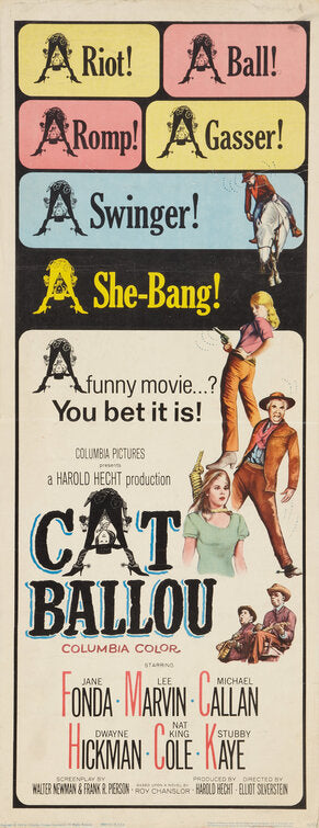 1000 piece jigsaw puzzle for the movie poster: Cat Ballou (1965) ver2